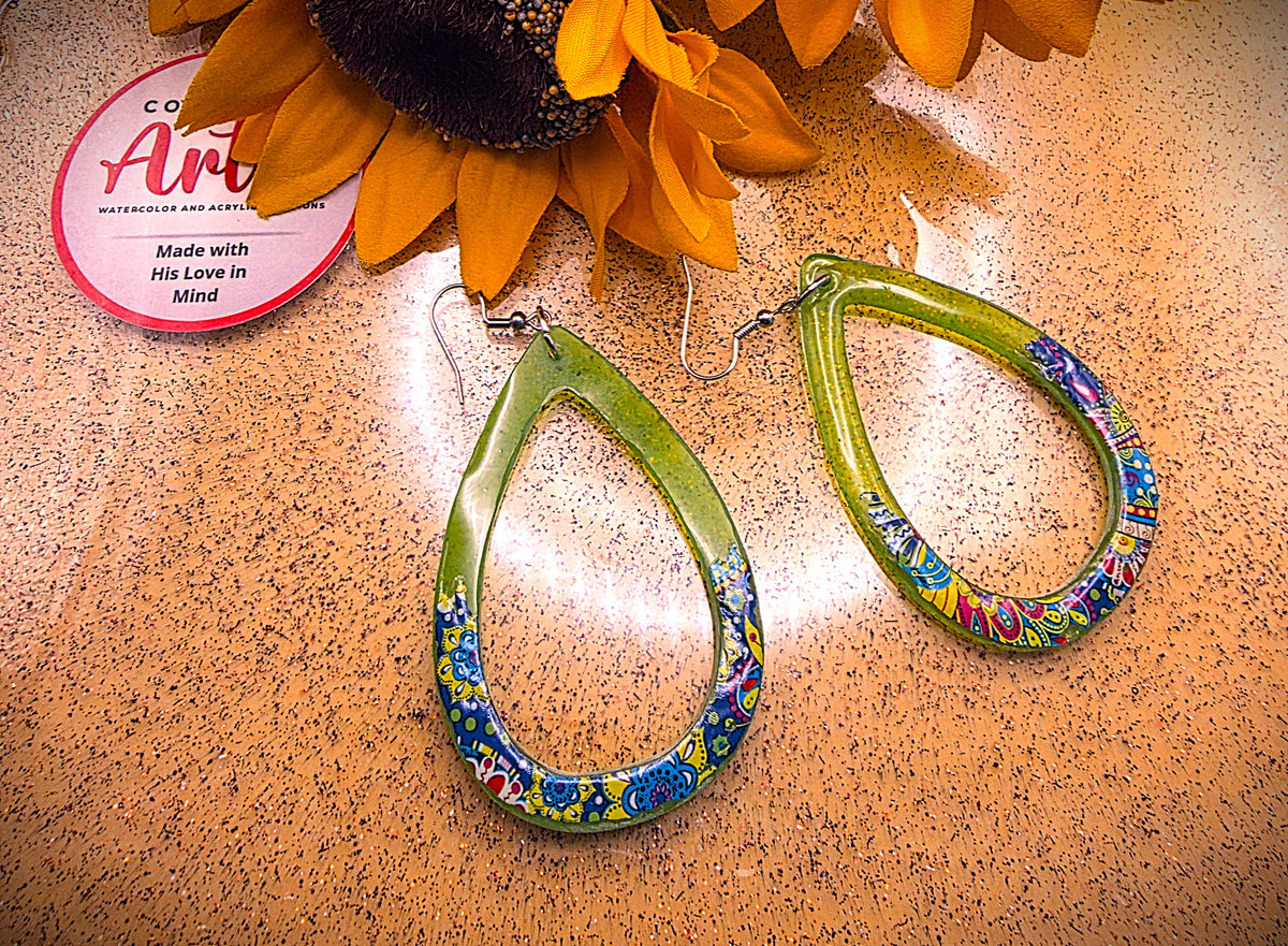 BoHo Resin Open Teardrops
