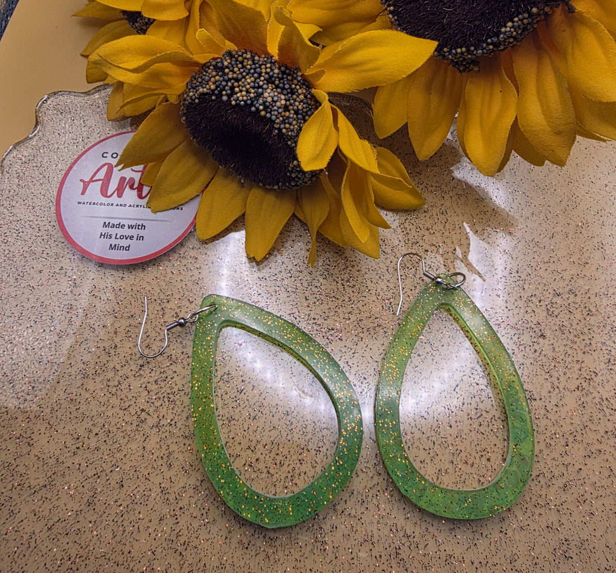 BoHo Resin Open Teardrops