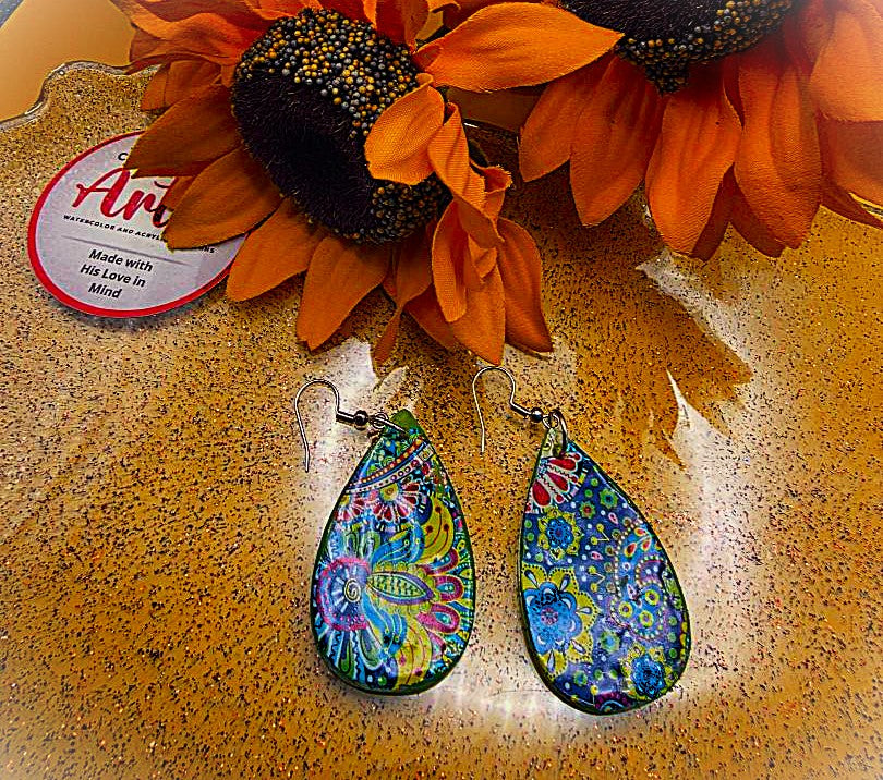 Boho Tear Drop Earrings