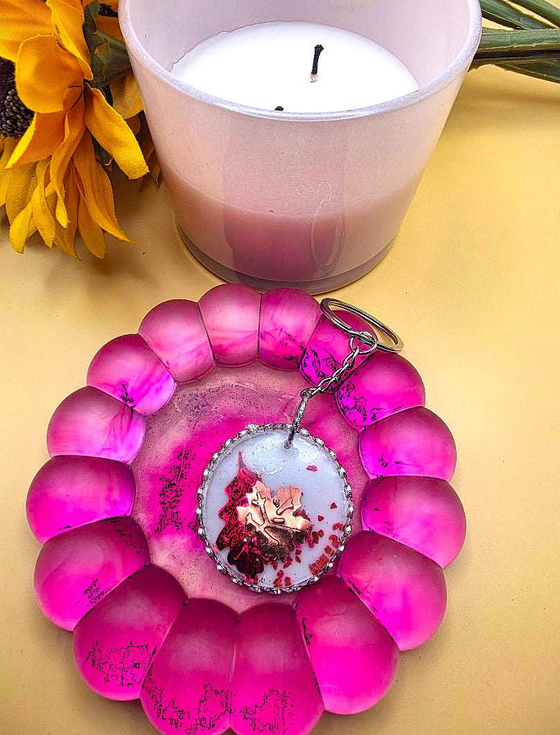 BoHo Round Keyring