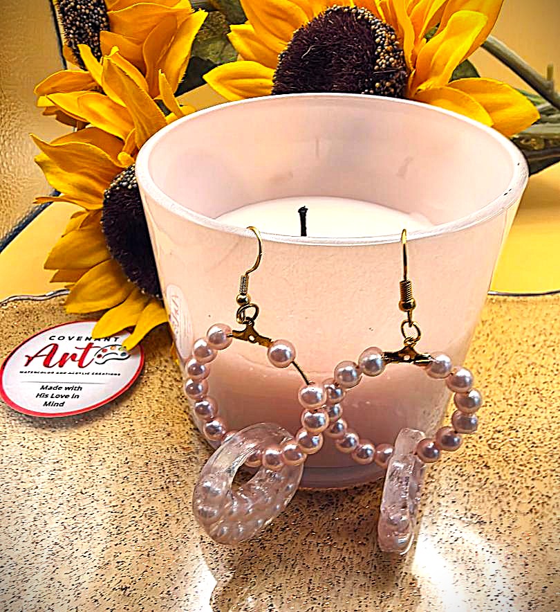 Pink Pearl Dangles