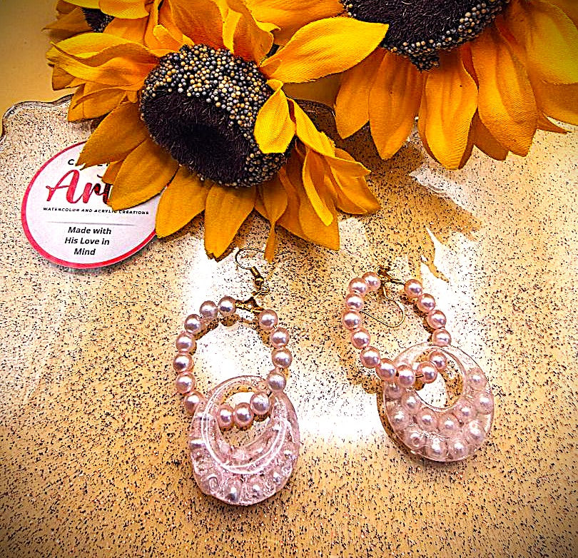 Pink Pearl Dangles