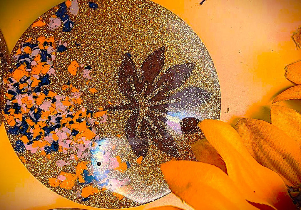 Coaster with a Fall Leaf theme