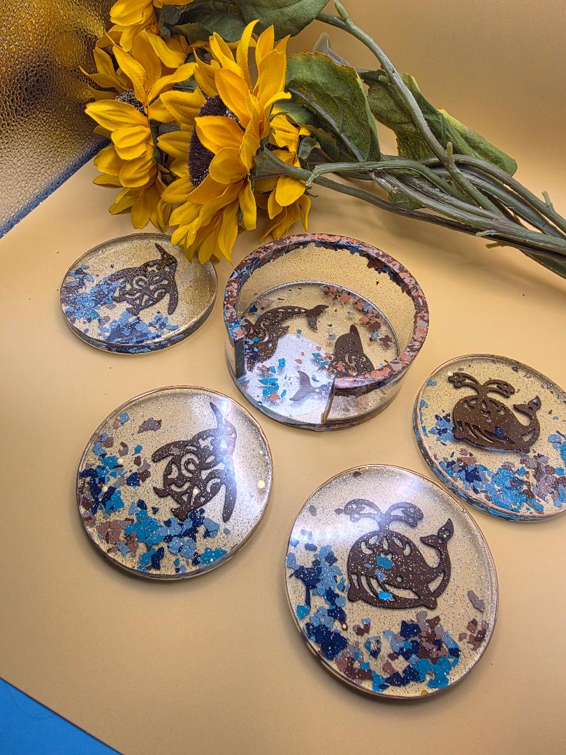 Coaster with Sea Theme