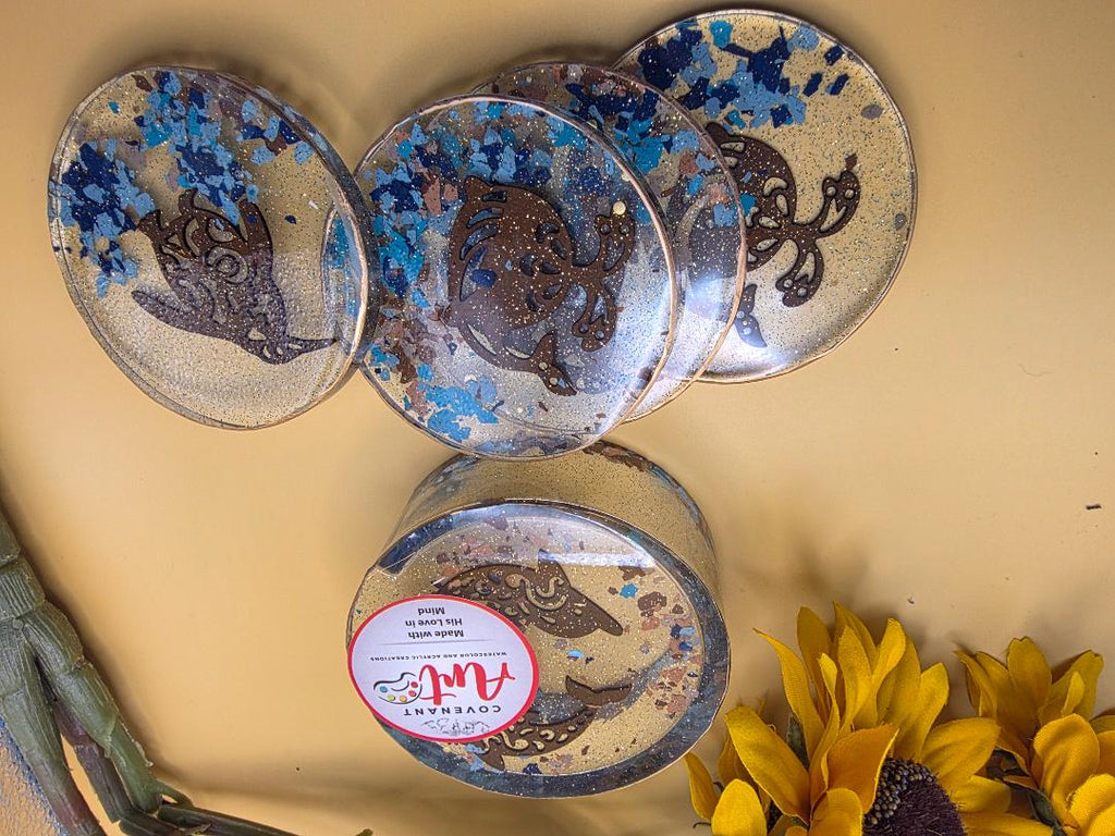 Coaster with Sea Theme