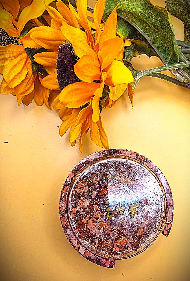Coaster with a Fall Leaf theme